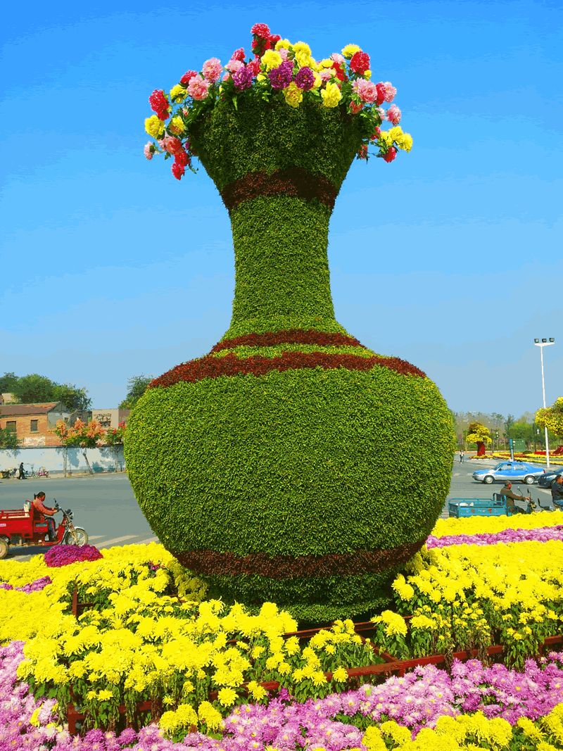 菊花造型花瓶